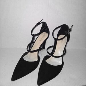 New Look Suade Sexy Black Strappy Heels